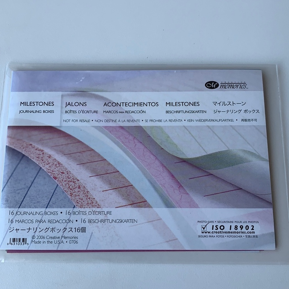 *FREE* w/any CM purchase - Creative Memories Milestones Journaling Boxes